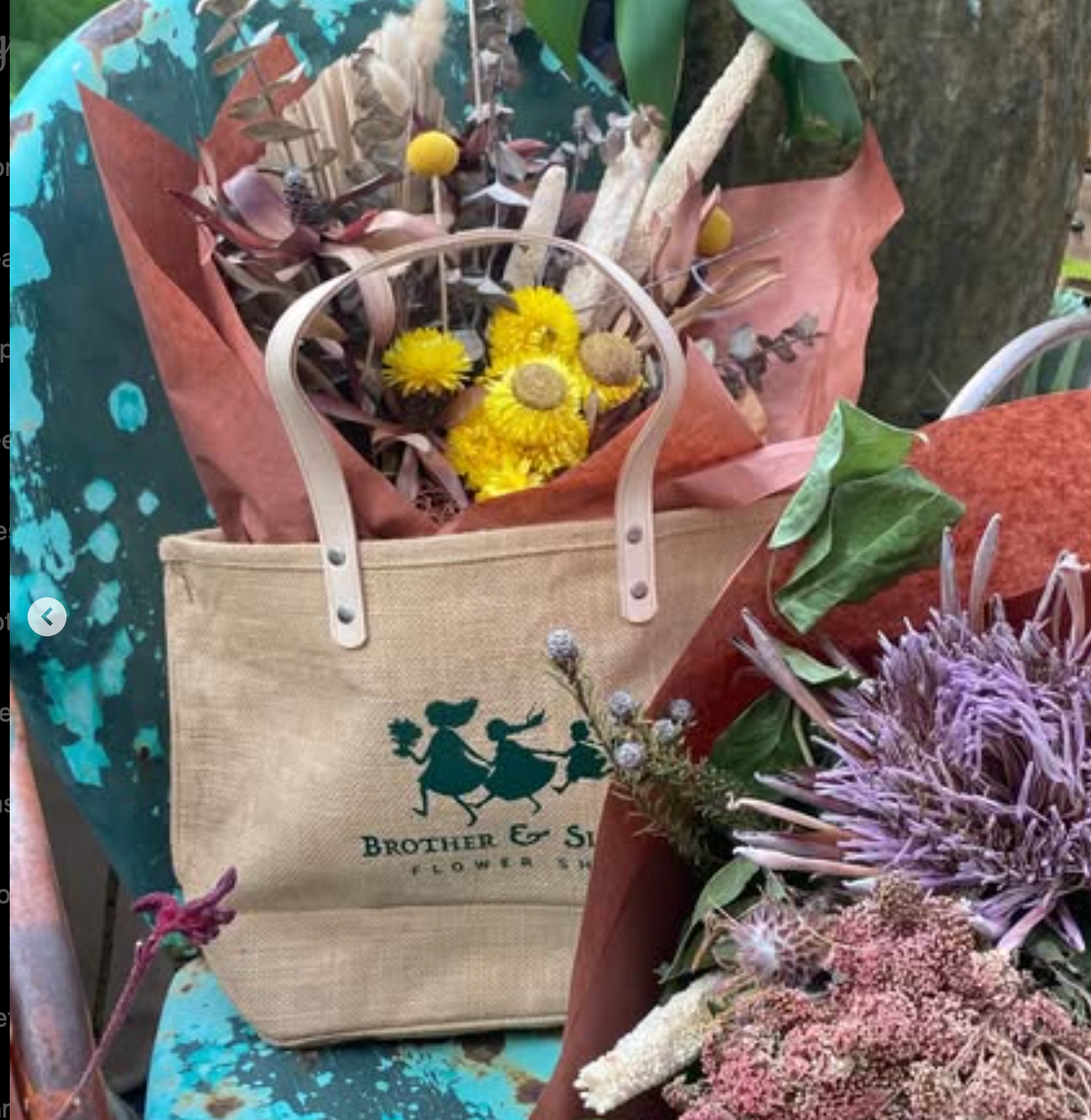 "Totes Cool" Floral Bouquet and Tote