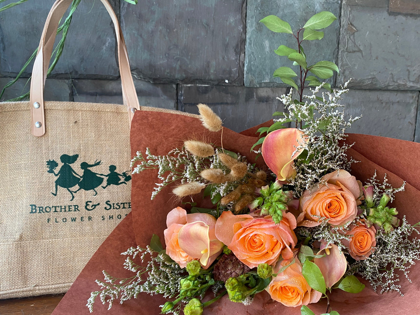 "Totes Cool" Floral Bouquet and Tote